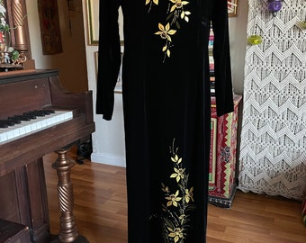 Vintage Ao Dai Vietnamese dress-top