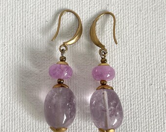 Boucles d'oreilles améthyste