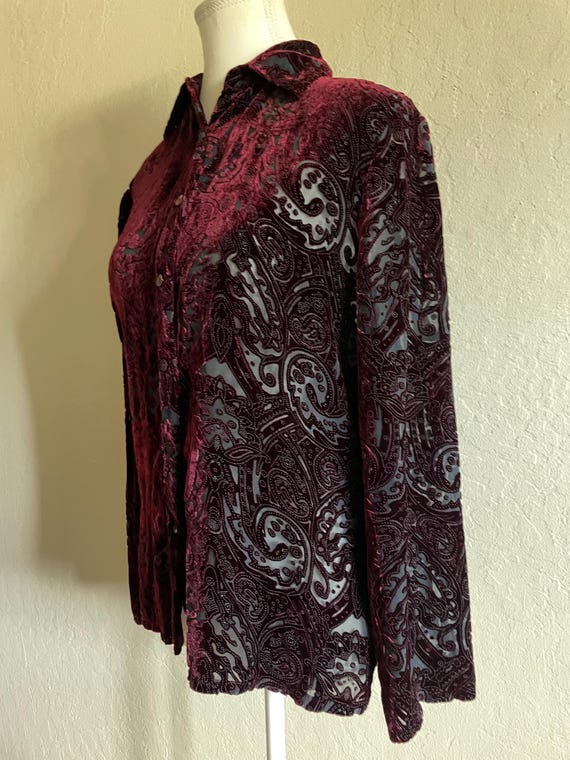 Whimsygoth Devore blouse - image 3