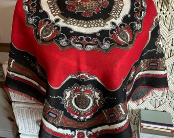 écharpe en laine vintage