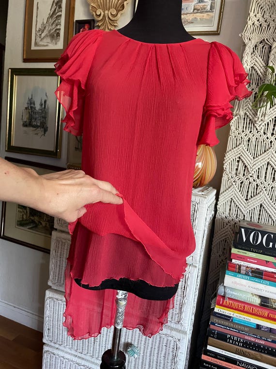 Chiffon silk blouse - image 8