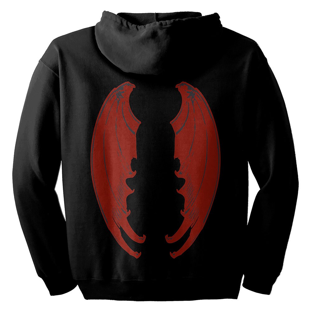 Red Dragon Wing Zip Hoodie Etsy Red Dragon Wing Zip Hoodie Etsy