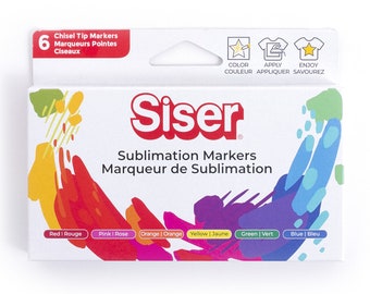 Marqueurs de sublimation Siser - Marqueurs thermocollants pour t-shirts et autres vêtements (pack principal)