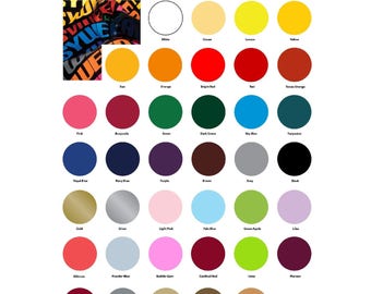 SISER EasyWeed Heat Transfer Vinyl Material 15&quot; x 1 foot 32 COLORS