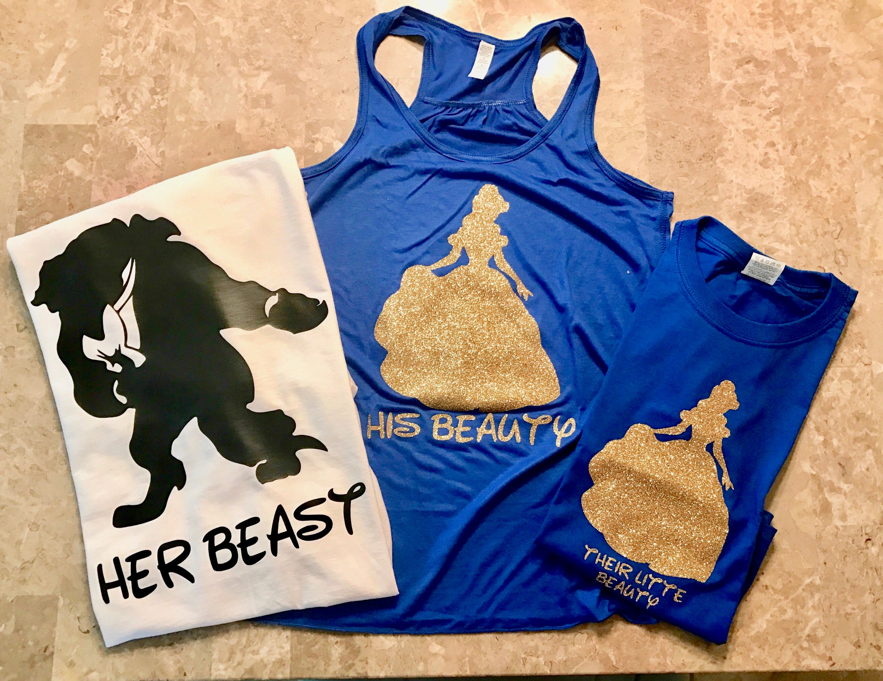 His Beauty Her Beast | Beauty and the Beast Matching Shirts / Disney …