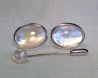 mother of pearl tie pin