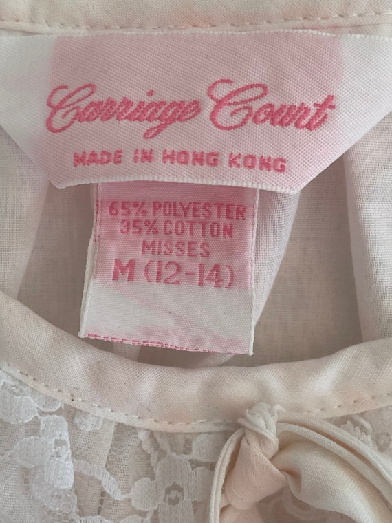 Vintage 2 piece soft pink carriage court missed 12