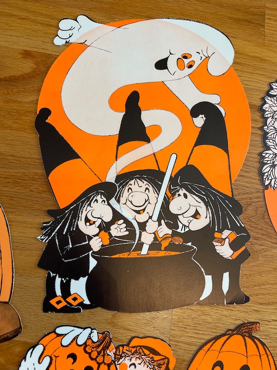 Vintage Halloween Die Cut Ghost set 3 pieces (TRE) Vintage Halloween Die Cut Ghost set 3 pieces (TRE)