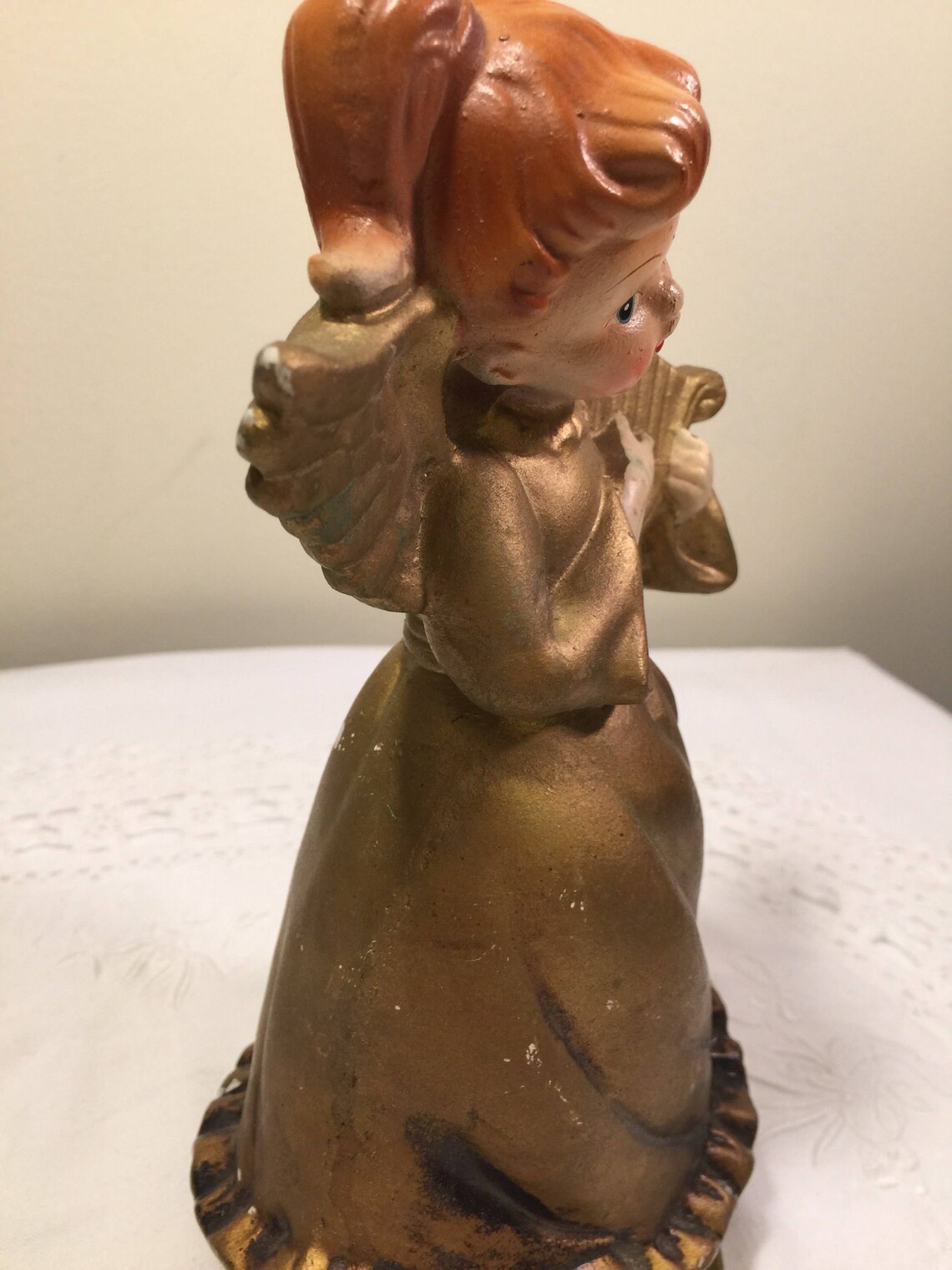 Vintage Angel music box Gold angel music box kitschy angel Etsy