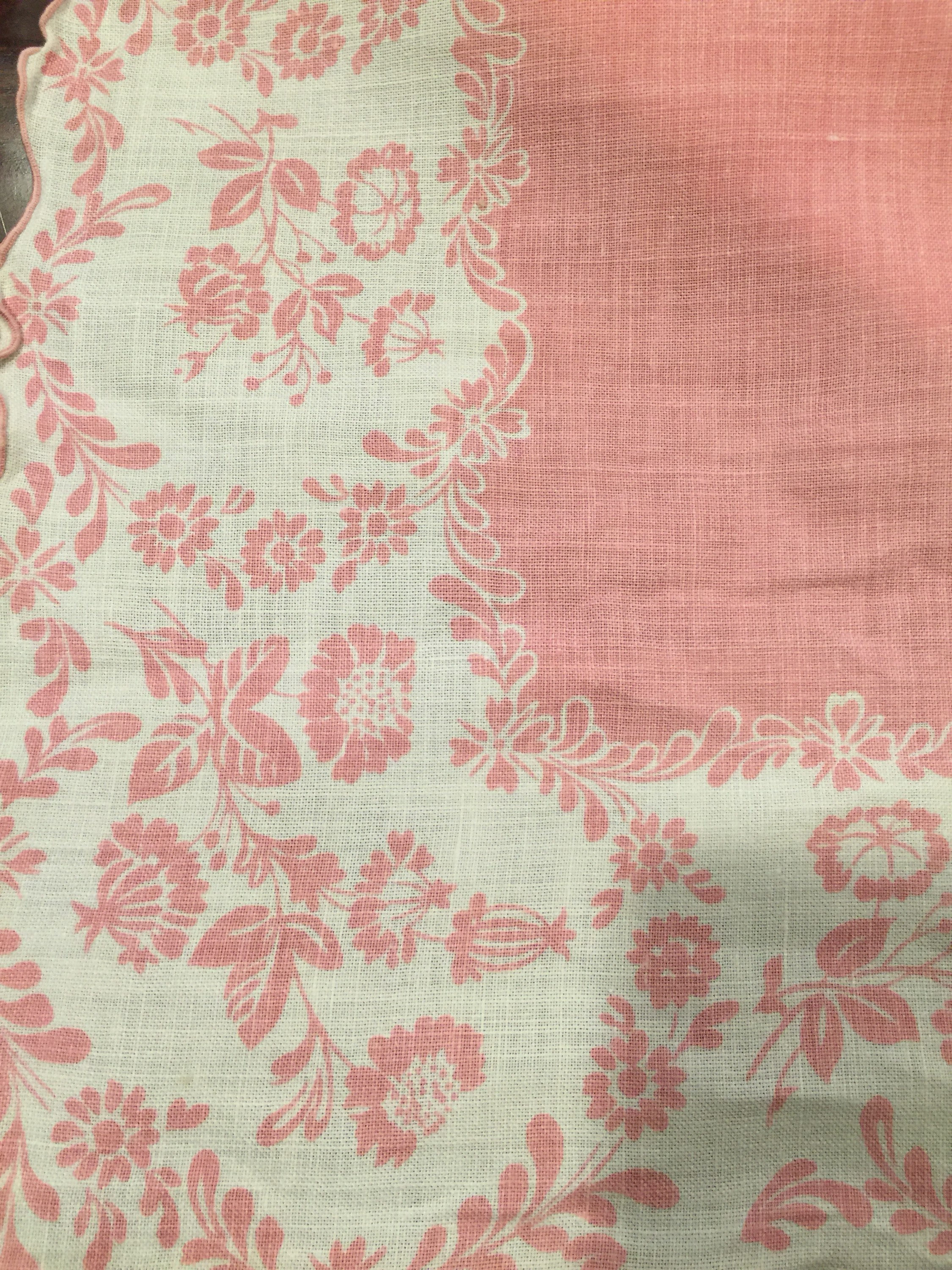 Vintage Pink Tablecloth Spring Tablecloth Easter Etsy UK