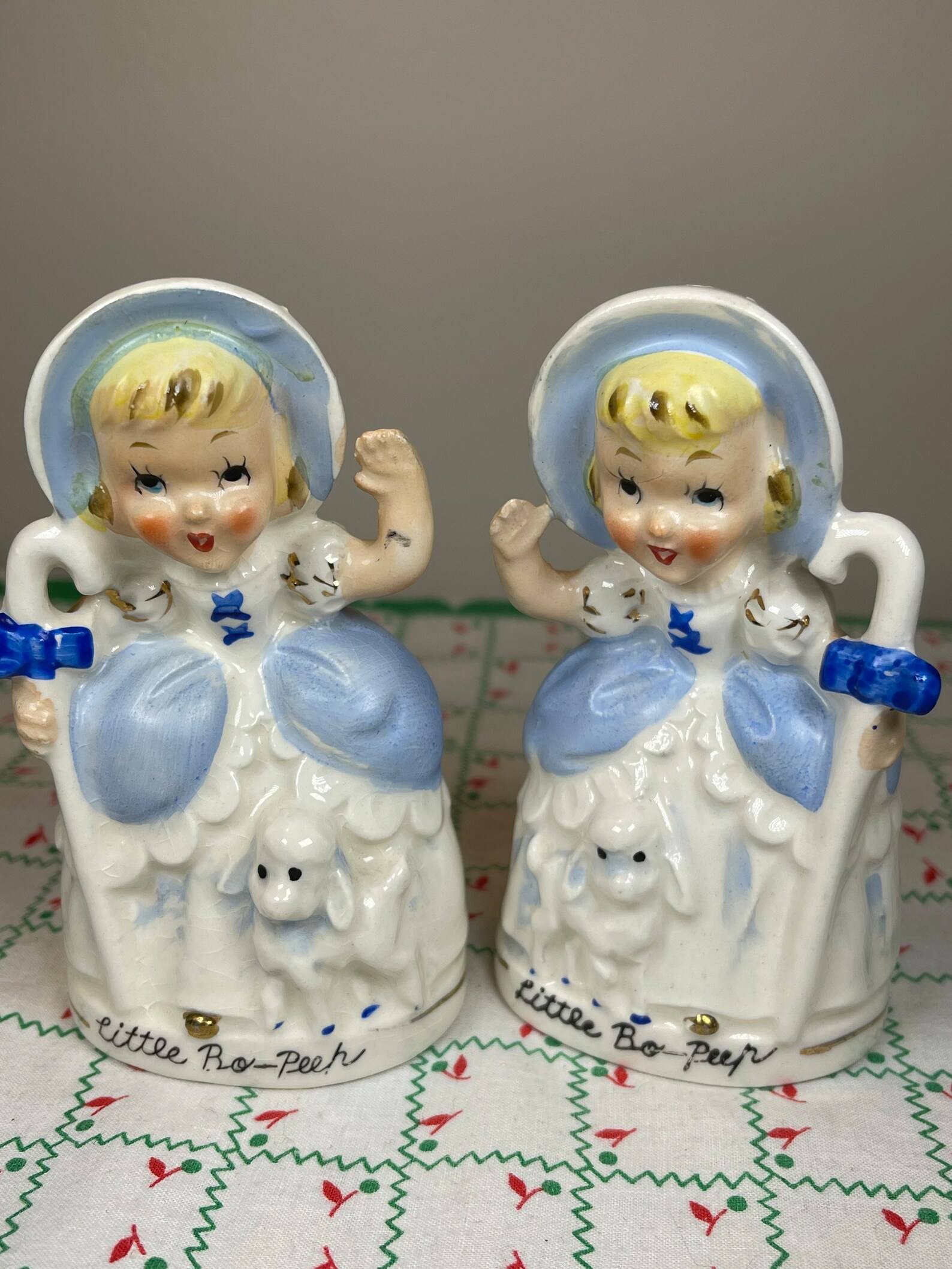 Vintage Relco Japan Little Bo Peep Salt and Pepper Etsy