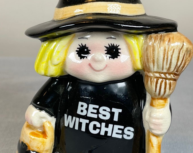 Vintage Enesco Best Witches Halloween Figurinekitschycutehtfwitch