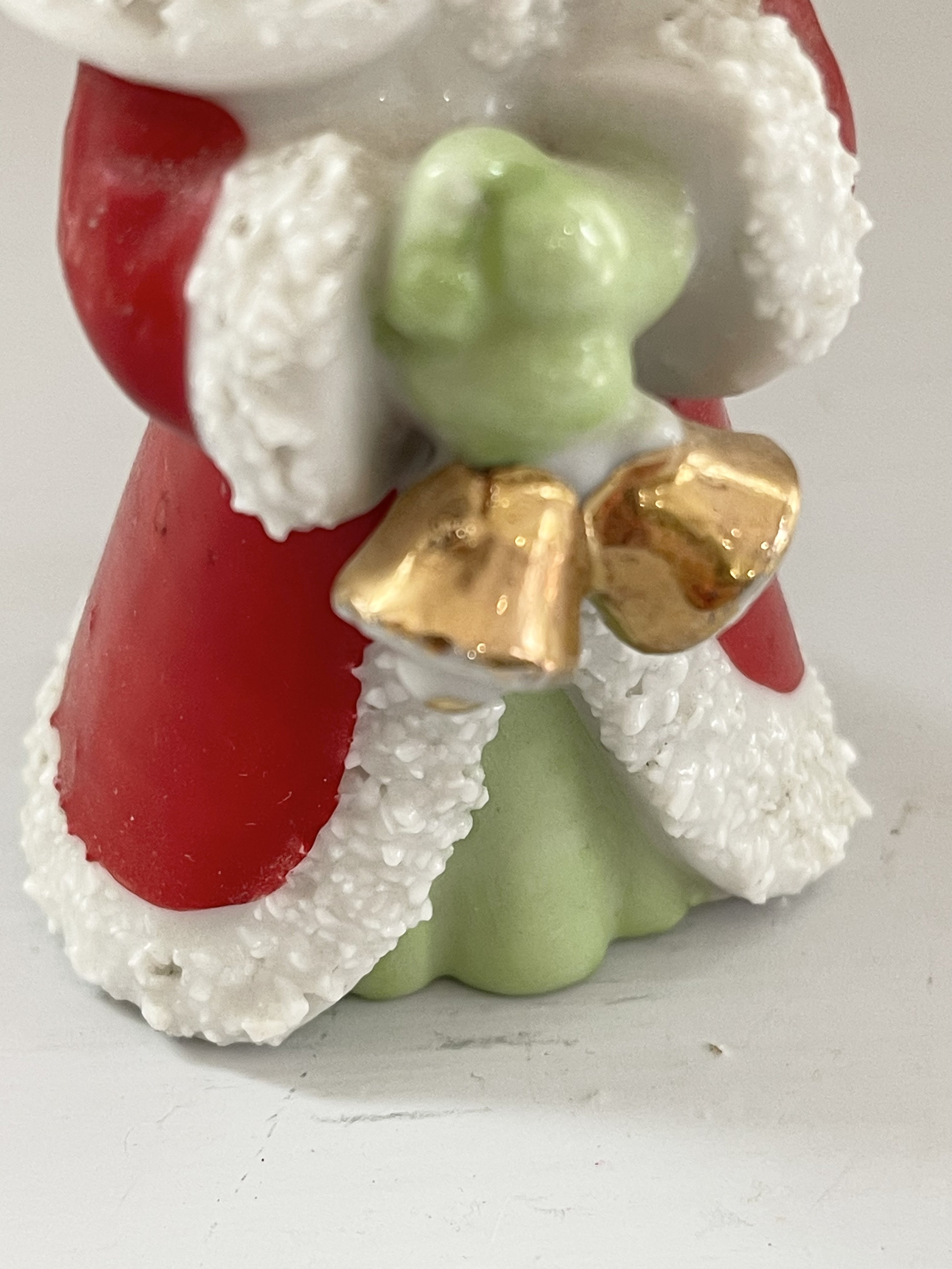 Vintage Enesco Christmas Girl Figurine-kitschy-mid Century