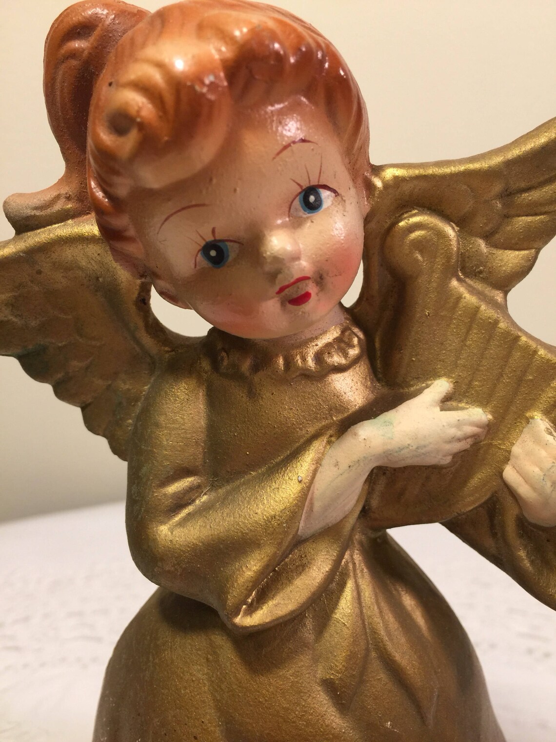 Vintage Angel music box Gold angel music box kitschy angel Etsy