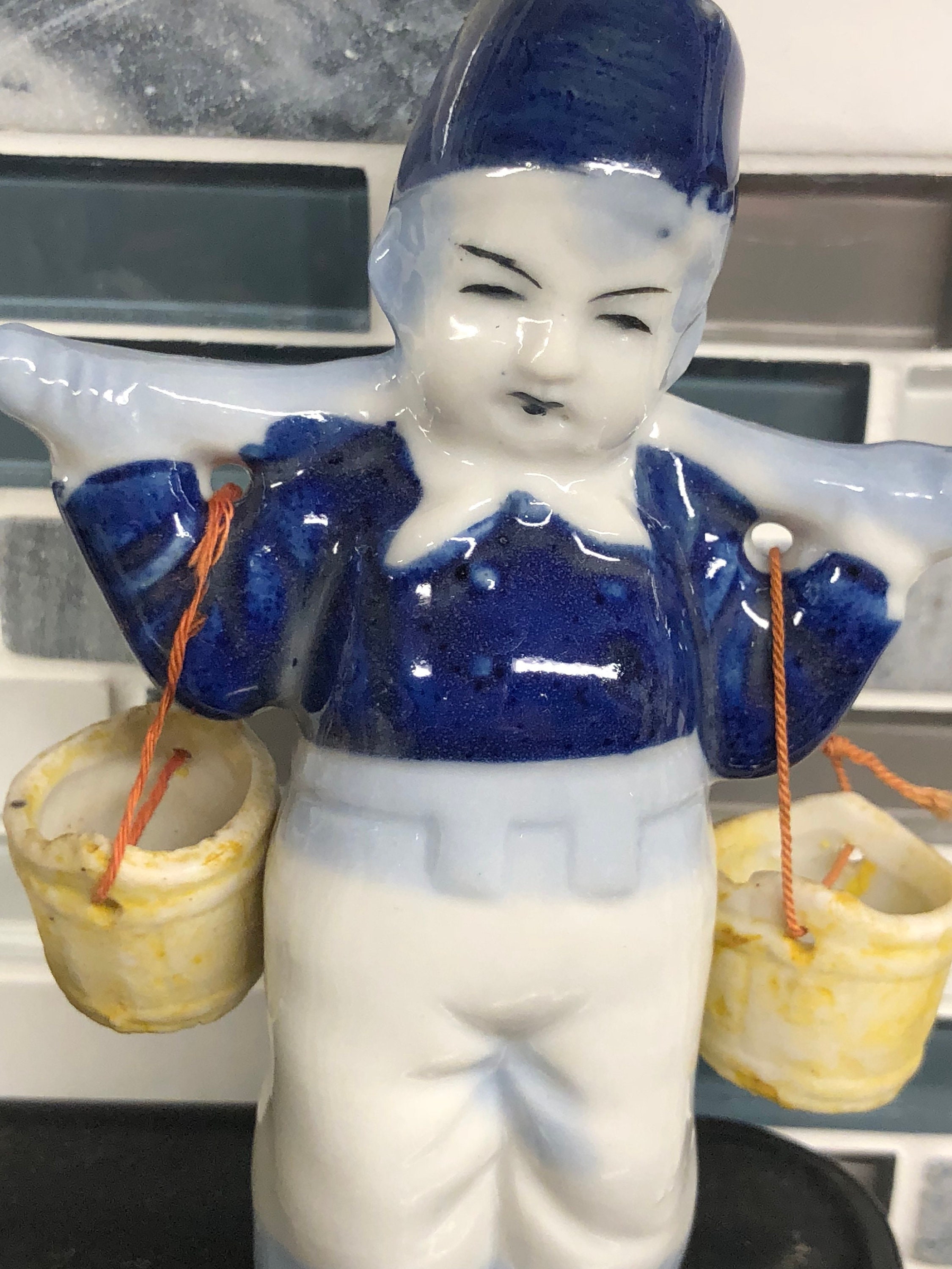 Vintage Old Blue and White Dutch Kids Ceramic Dutch - Etsy
