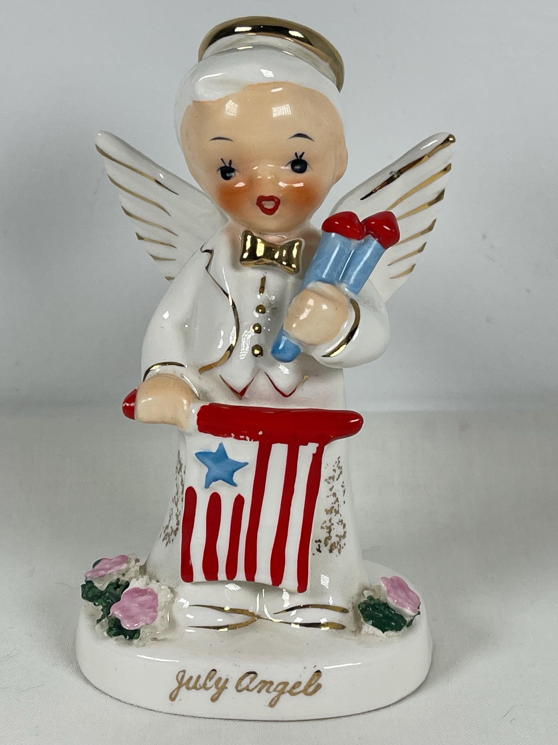 ー品販売  July Ceramic Vintage Angel Boy Angel-kitschy Boy Boy-napco パンツ