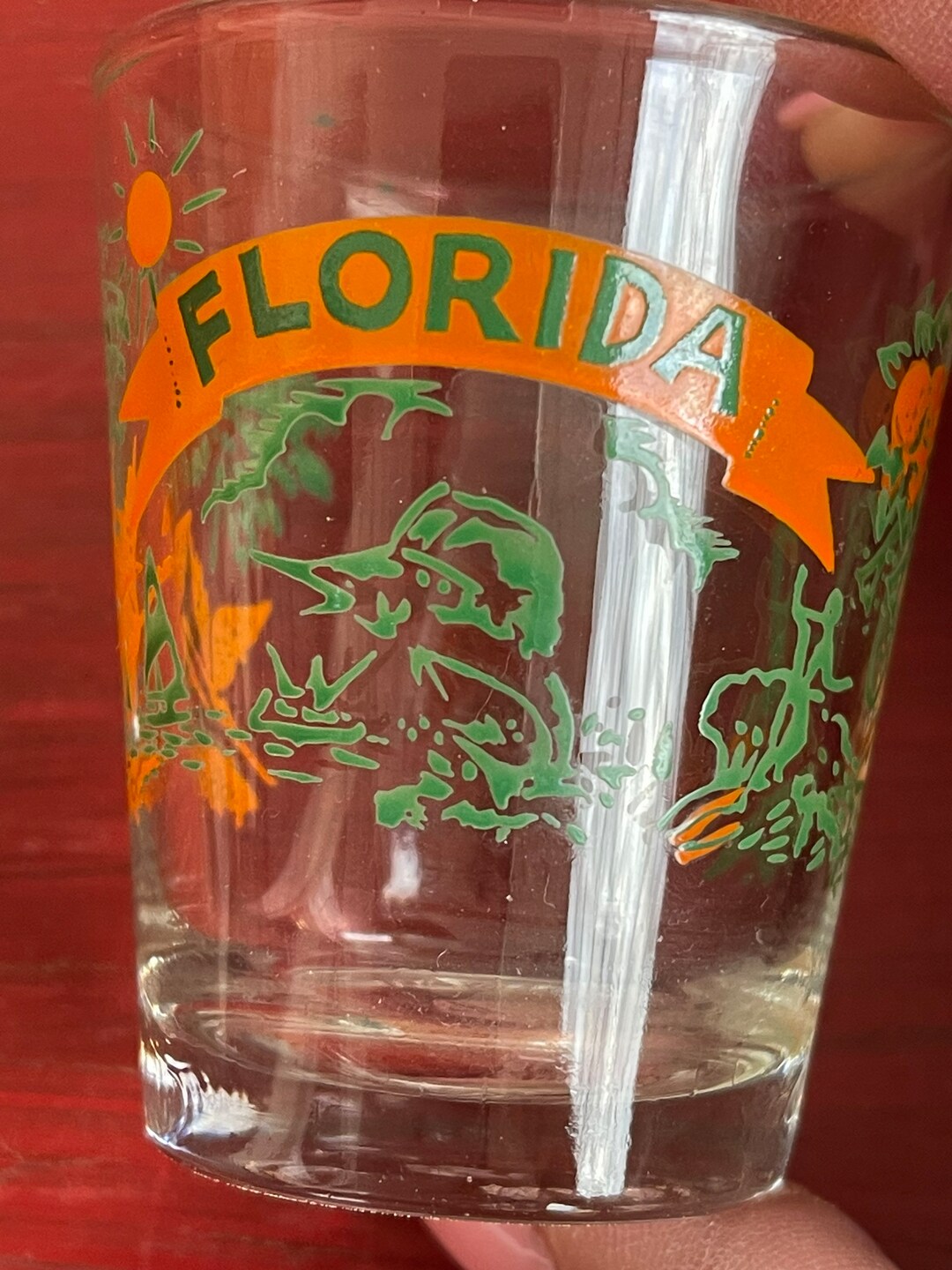 Vintage Florida Shot Glasskitschymid Centurysouvenircollectible