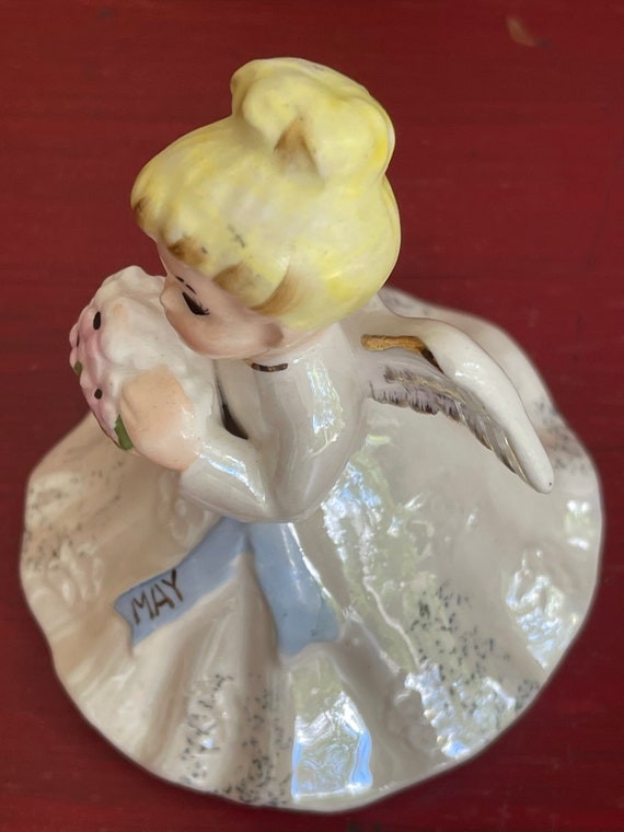 Vintage Norcrest Japan May Girl Angel-birthday F15 Angel