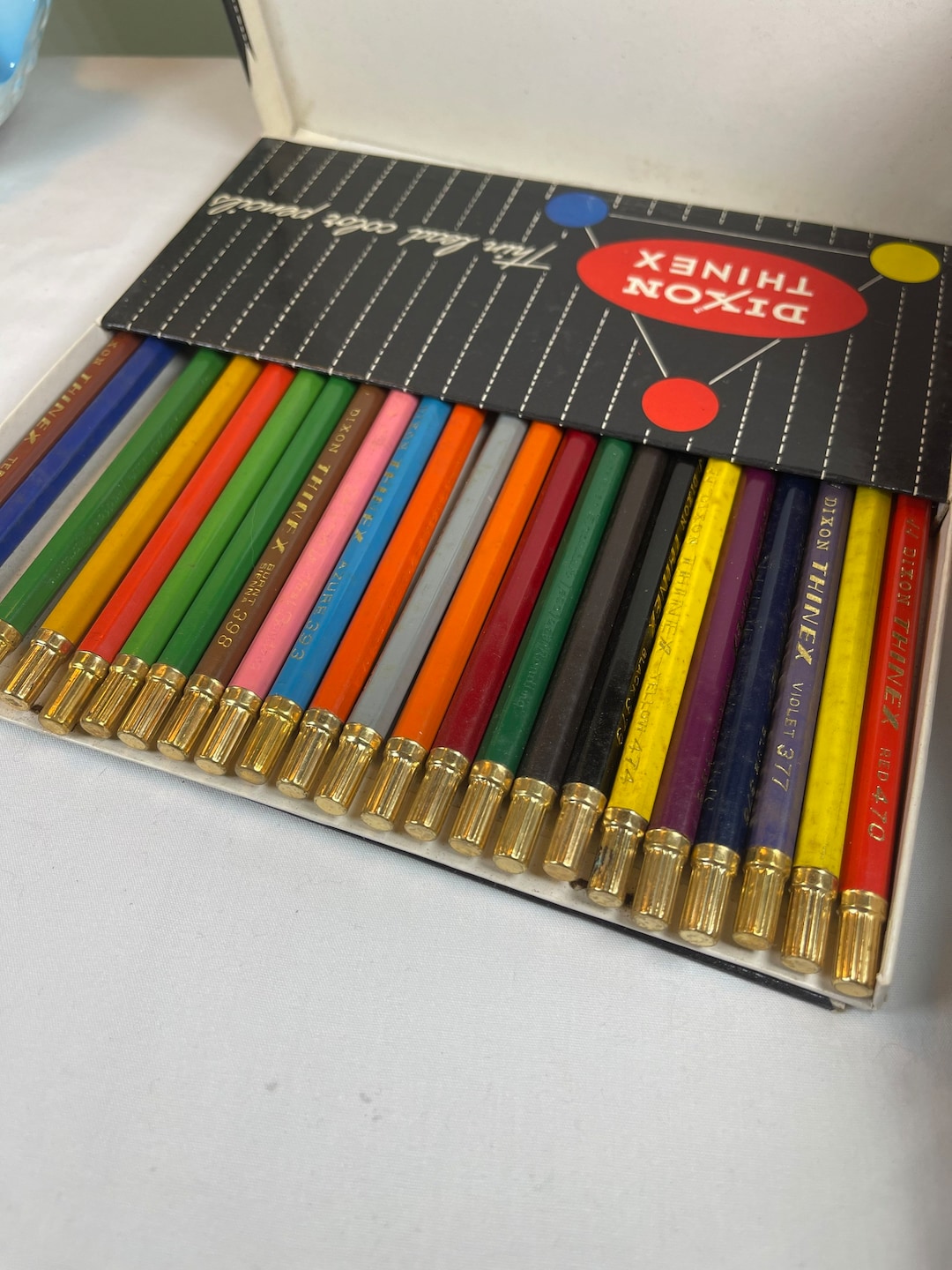 Vintage Dixon Thinex Thin Lead Color Pencilsart Studio Etsy