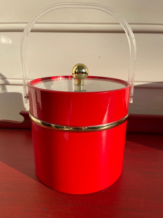 MCM Red Ice Bucket MCM Red Ice Bucket