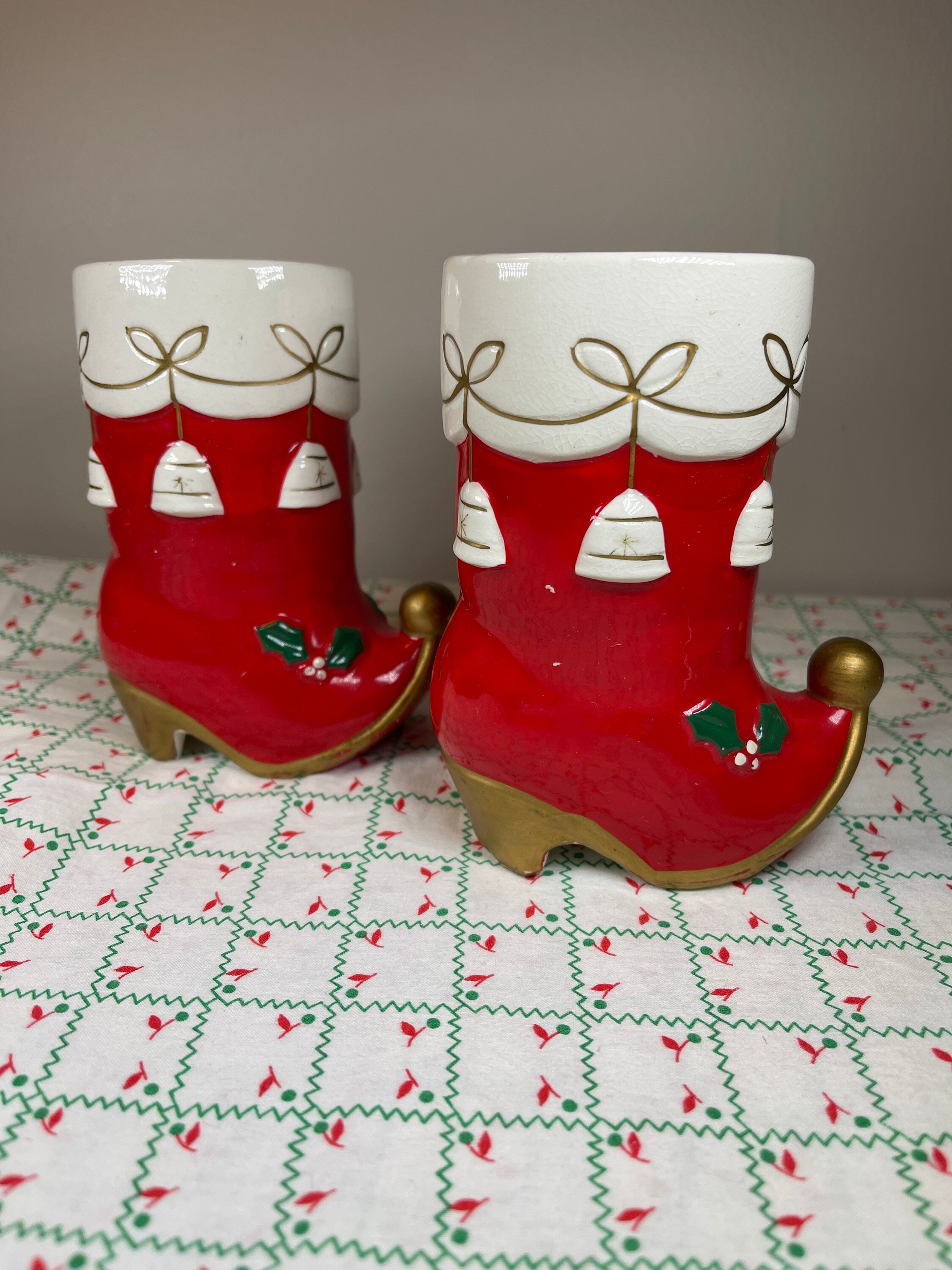 Vintage Napco Japan Boot Salt and Pepper Shakers- Kitschy