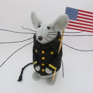 Military Mouse - Felt Mice - Felt Mouse - Military Mouse Ornament
