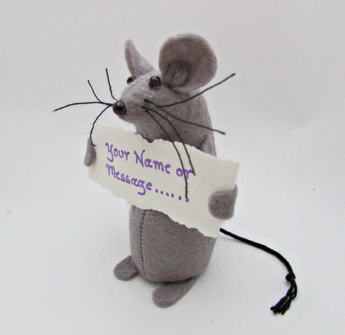 Message Mouse Felt Mouse Cake Topper Felt Mice Mouse Etsy