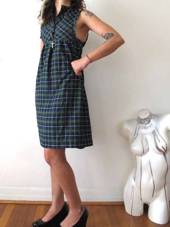 plaid schoolgirl dress