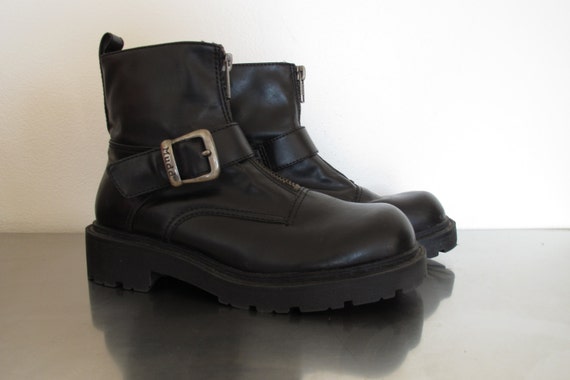 vegan biker boots