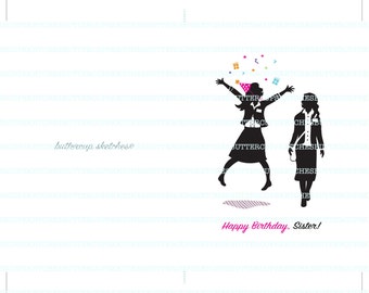 LDS Sister Missionary Birthday Card