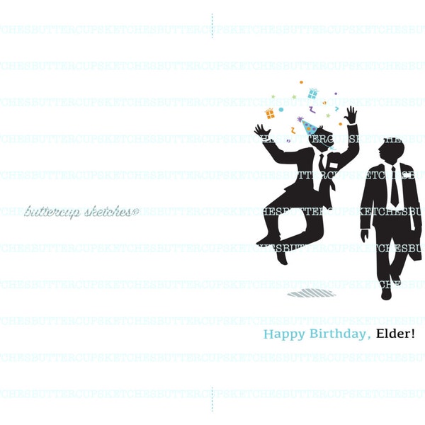 Lds Missionary Elder Birthday Card - Etsy