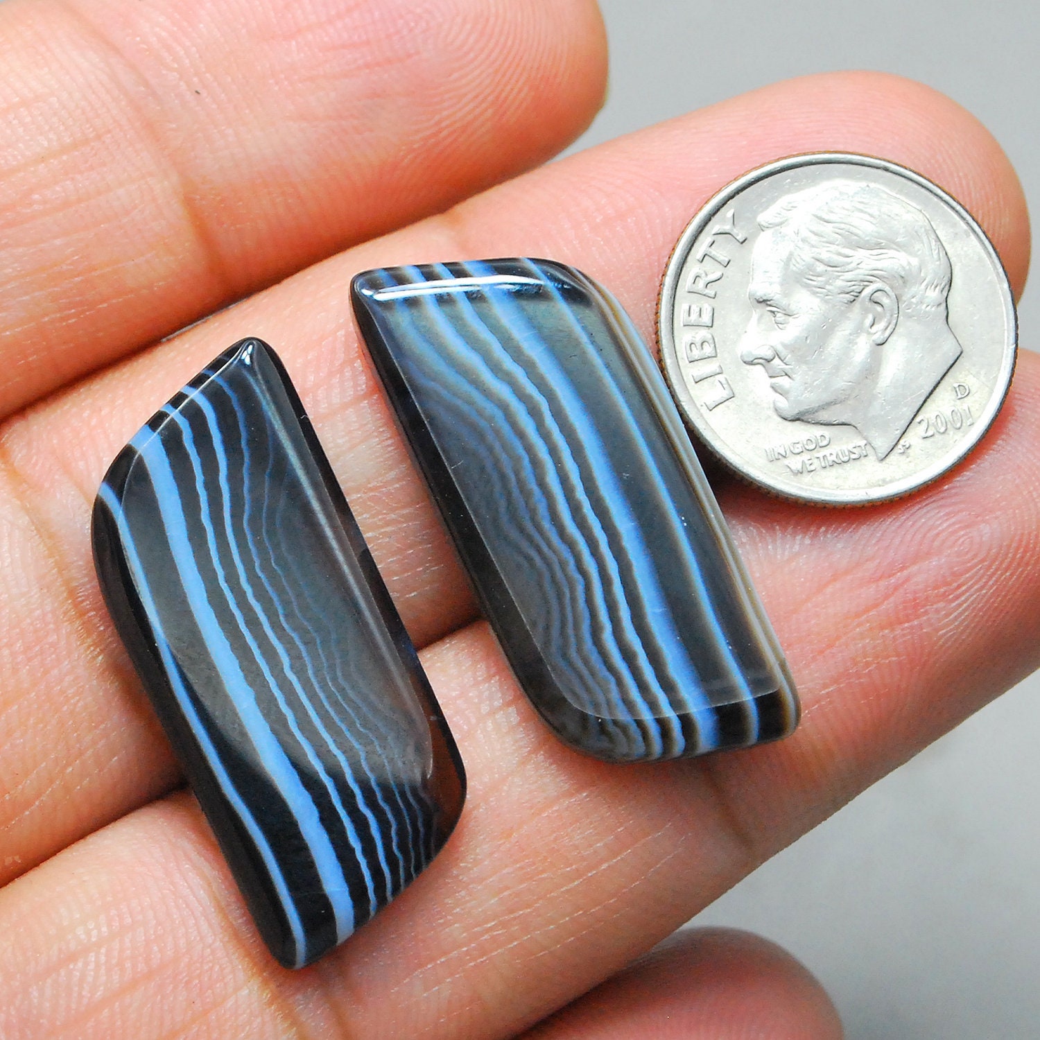 black lace agate stone