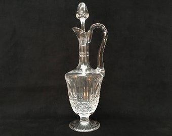 Vintage Saint Louis Cut Crystal Decanter - French Tommy Amphora, 1980s