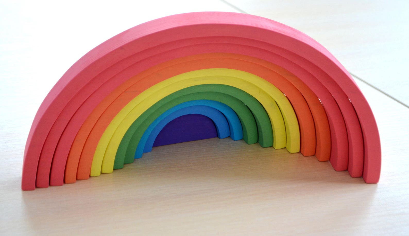 Waldorf RAINBOW Waldorf Toys Montessori Wooden puzzle | Etsy