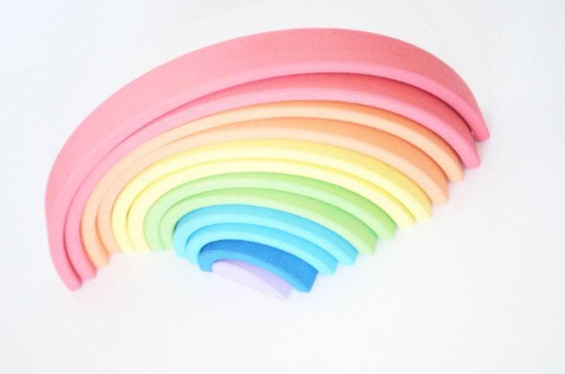 Waldorf RAINBOW Waldorf Toys Montessori Wooden puzzle Etsy