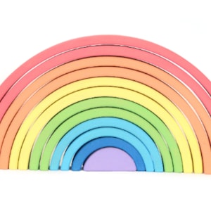Waldorf RAINBOW | Waldorf Toys | Montessori | Wooden puzzle | Learning toy | Montessori toy | Baby toy | Busy toddler toy | Stacker Puzzle