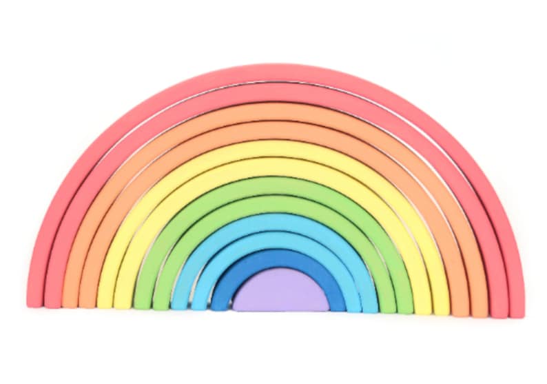 Waldorf RAINBOW Waldorf Toys Montessori Wooden puzzle Etsy