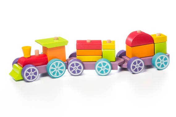 childrens wooden train
