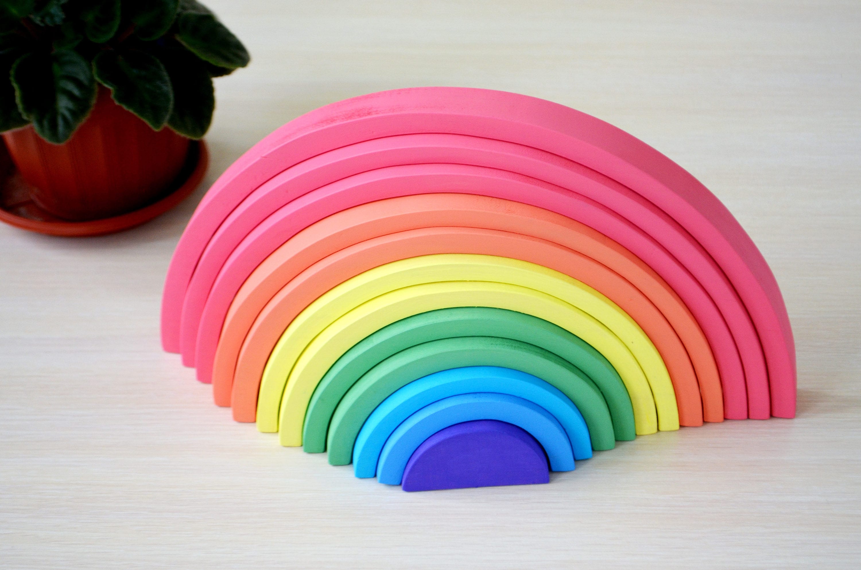 Waldorf RAINBOW Waldorf Toys Montessori Wooden puzzle Etsy