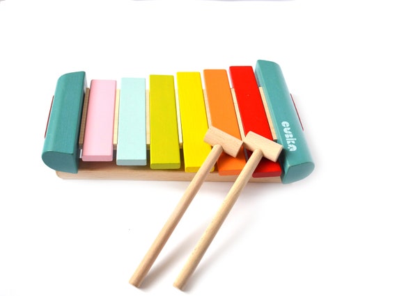 Montessori Toy Music Toy Wooden Xylophone Organic Baby Toy Etsy