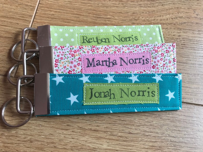 Book bag tag key ring Childs book tag bag tag book bag Etsy