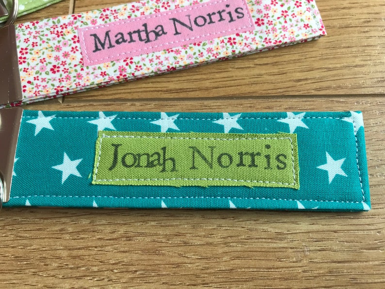 Book bag tag key ring Childs book tag bag tag book bag Etsy