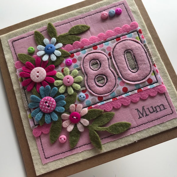 80th Birthday Card | 80th Birthday Card mum | Special friend | 60th Birthday friend |l