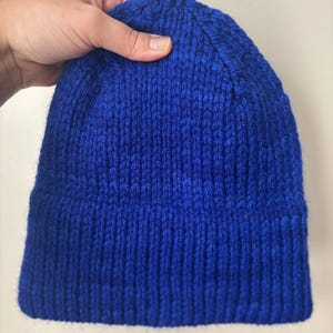Hand Knit Wool Beanie | 100% Wool Winter Hat | Cozy Warm Hat for Women and Men | Handmade in Raleigh, NC