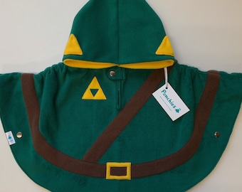 Zelda Link - Fleeceponcho en autostoelponcho (alles in één) - Baby, peuter en kinderen