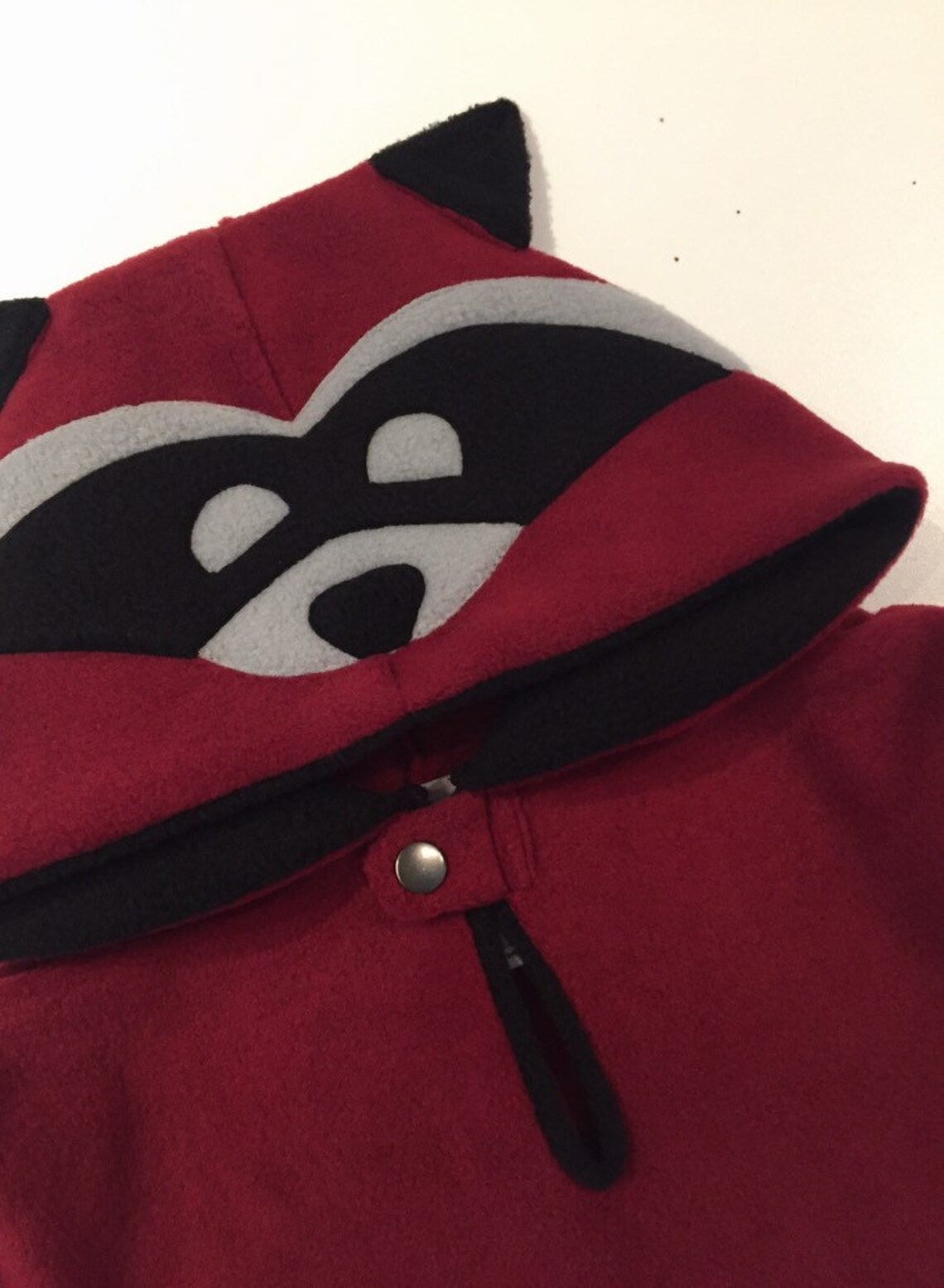 Burgundy Raccoon Fleece Poncho & Car Seat Poncho all in - Etsy UK