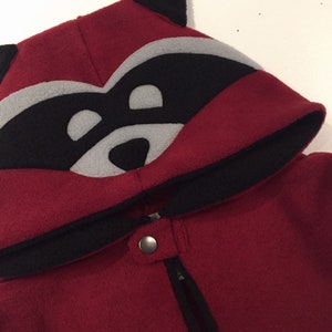 Burgundy Raccoon Fleece Poncho & Car Seat Poncho all in - Etsy UK