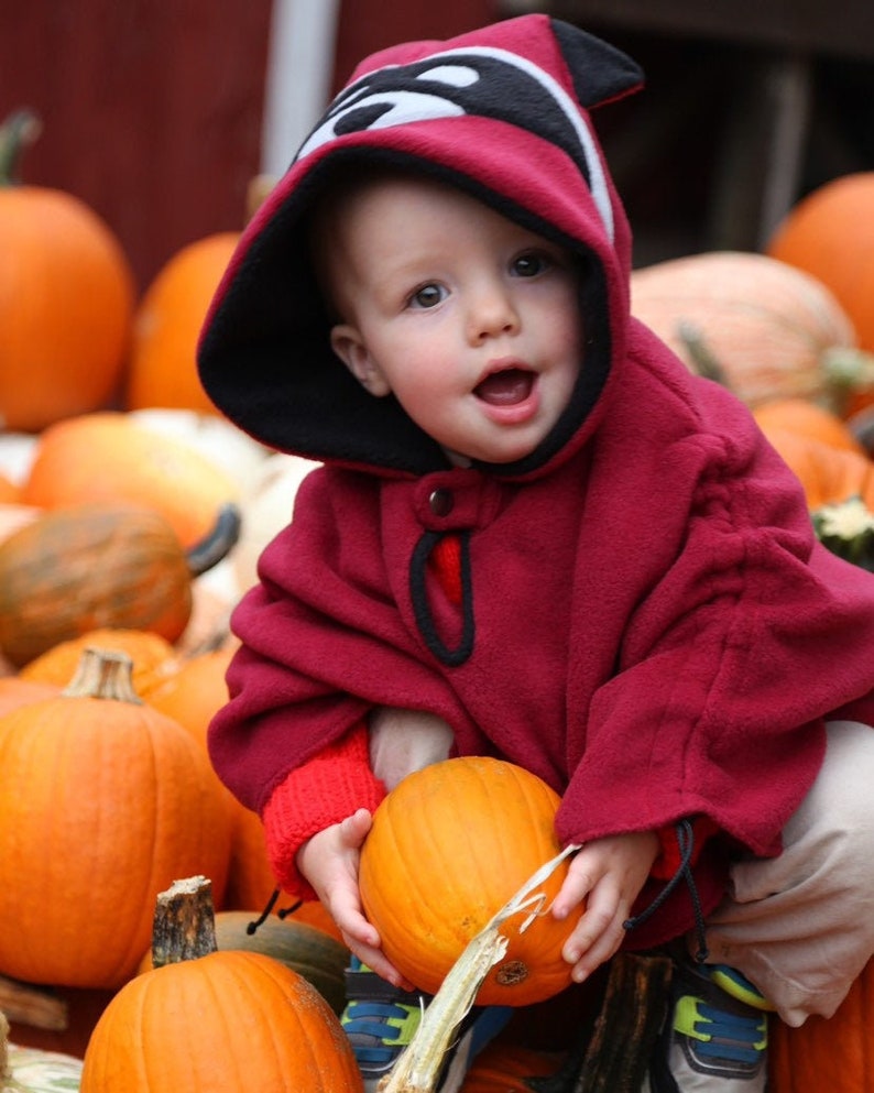 Burgundy Raccoon Fleece Poncho & Car Seat Poncho all in Etsy UK