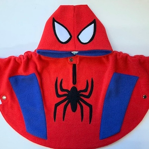 先行予約 - スパイダーガイヒーロー - フリースポンチョ＆カーシートポンチョ（オールインワン） - ベビー、幼児、キッズ