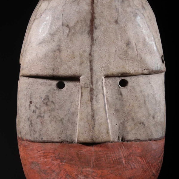 68# Antique Alaskan Native INUIT Mask - With CERTIFICATE